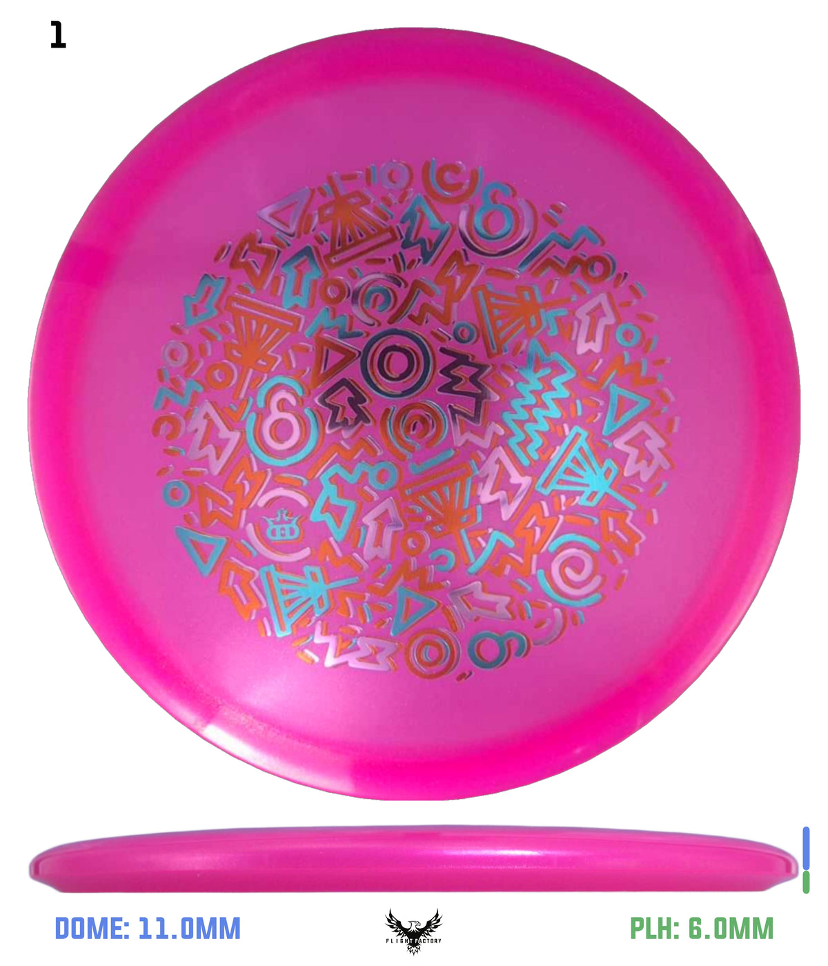 Dynamic Discs Lucid Glimmer Warrant - Midnight Mixtape