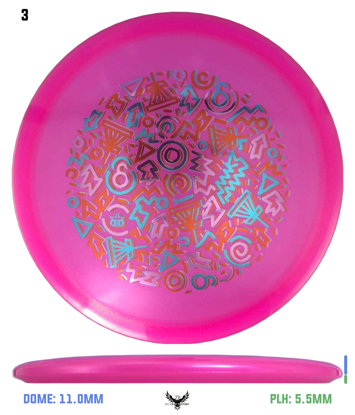 Dynamic Discs Lucid Glimmer Warrant - Midnight Mixtape