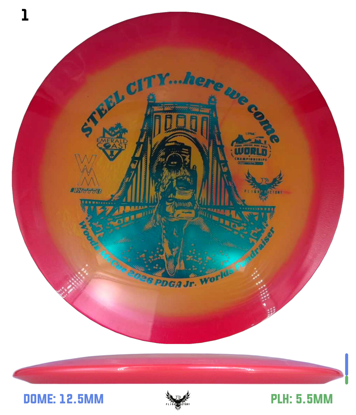 Innova Halo Champion Eagle L - Woods McCue Fundraiser Discs