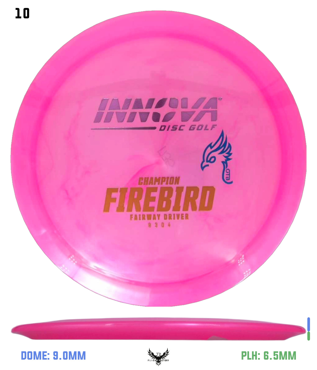 Innova FAF Champion Firebird - OTB Kylebird 3.0 Mini Stamp