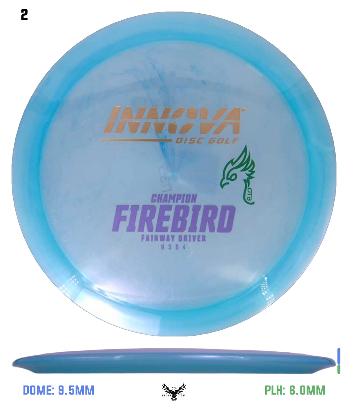 Innova FAF Champion Firebird - OTB Kylebird 3.0 Mini Stamp