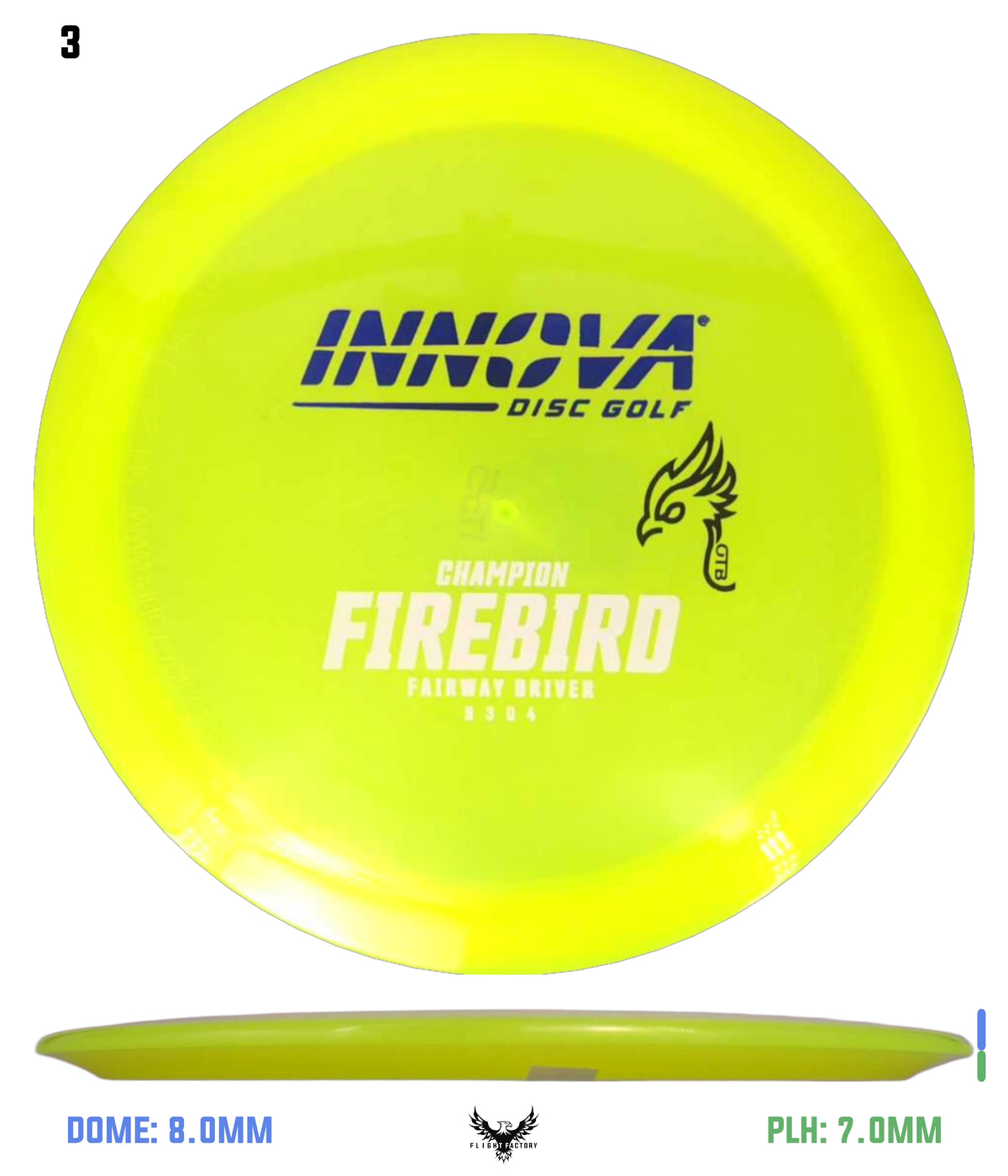 Innova FAF Champion Firebird - OTB Kylebird 3.0 Mini Stamp