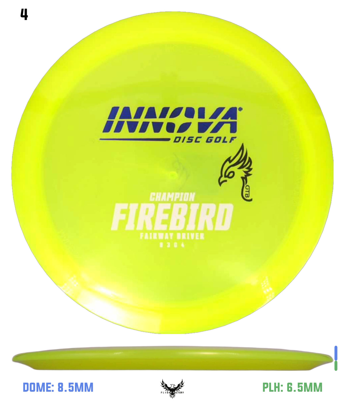 Innova FAF Champion Firebird - OTB Kylebird 3.0 Mini Stamp