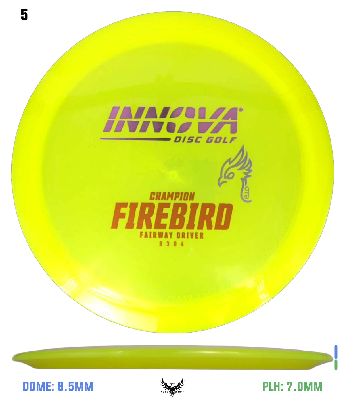 Innova FAF Champion Firebird - OTB Kylebird 3.0 Mini Stamp