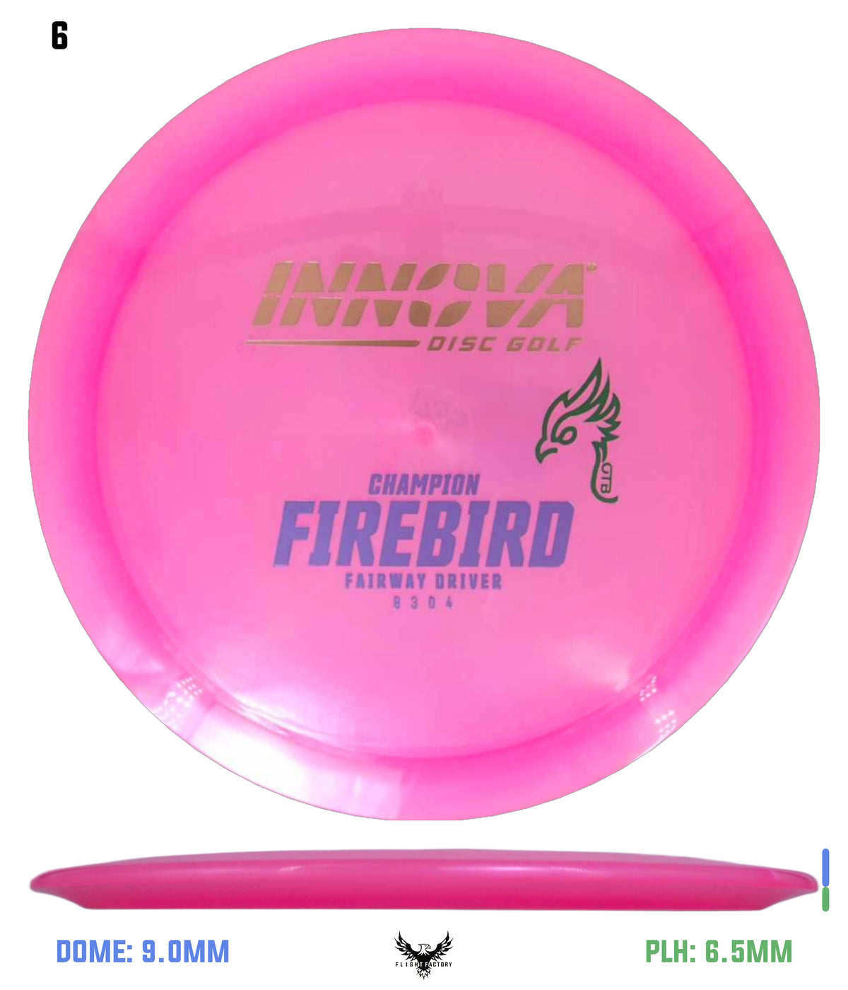 Innova FAF Champion Firebird - OTB Kylebird 3.0 Mini Stamp