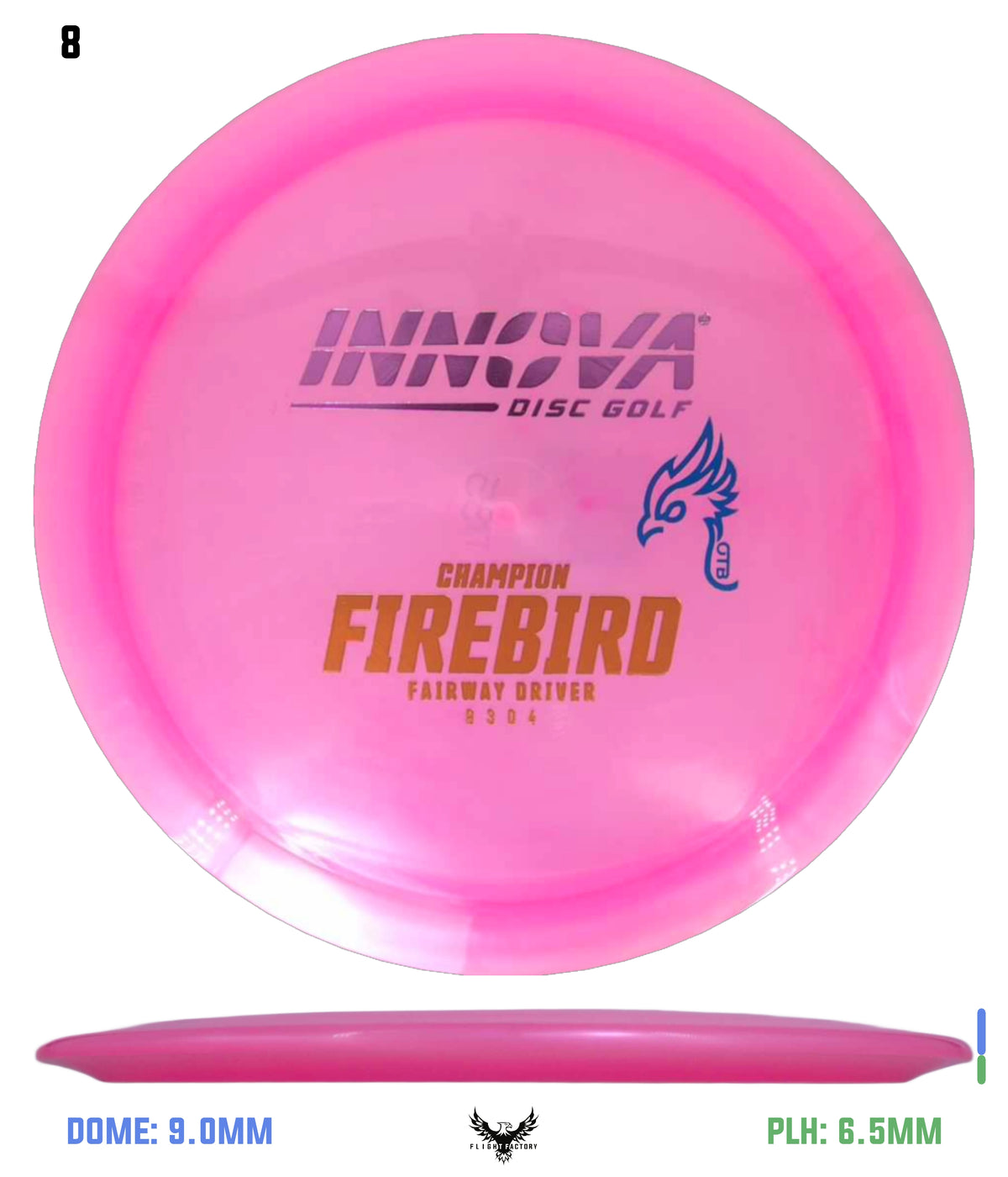 Innova FAF Champion Firebird - OTB Kylebird 3.0 Mini Stamp