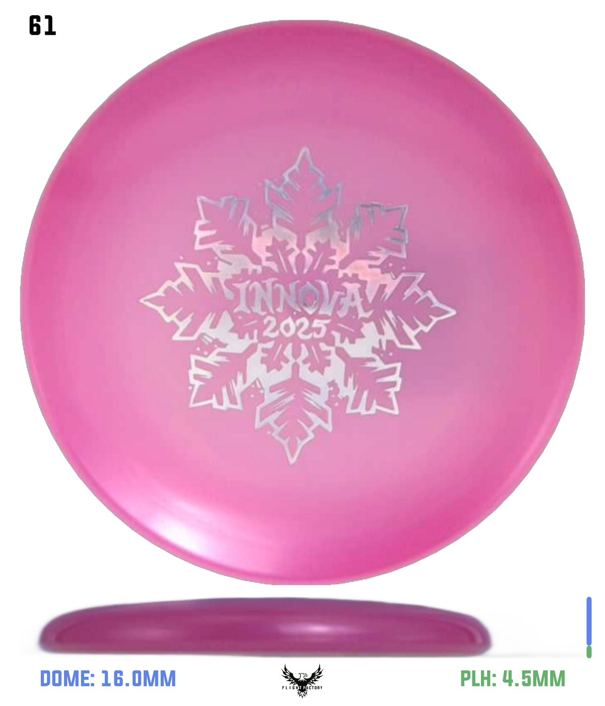 Innova Limited Edition 2025 Holiday Snowflake Luster Champion Mini Marker Disc
