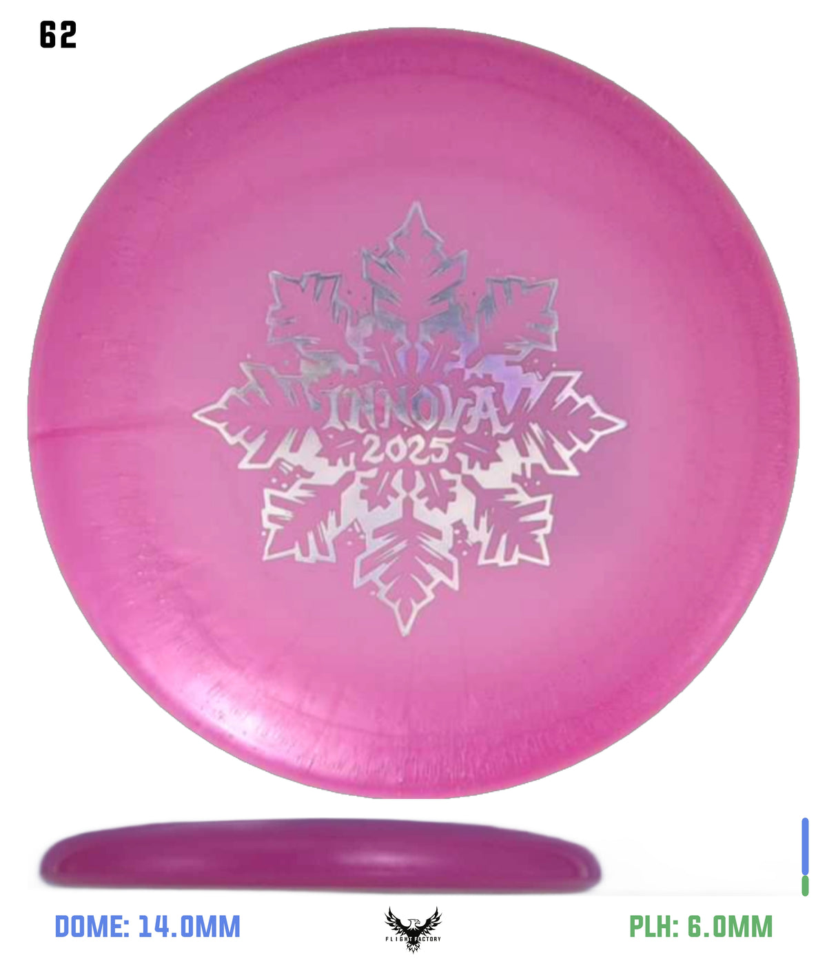 Innova Limited Edition 2025 Holiday Snowflake Luster Champion Mini Marker Disc