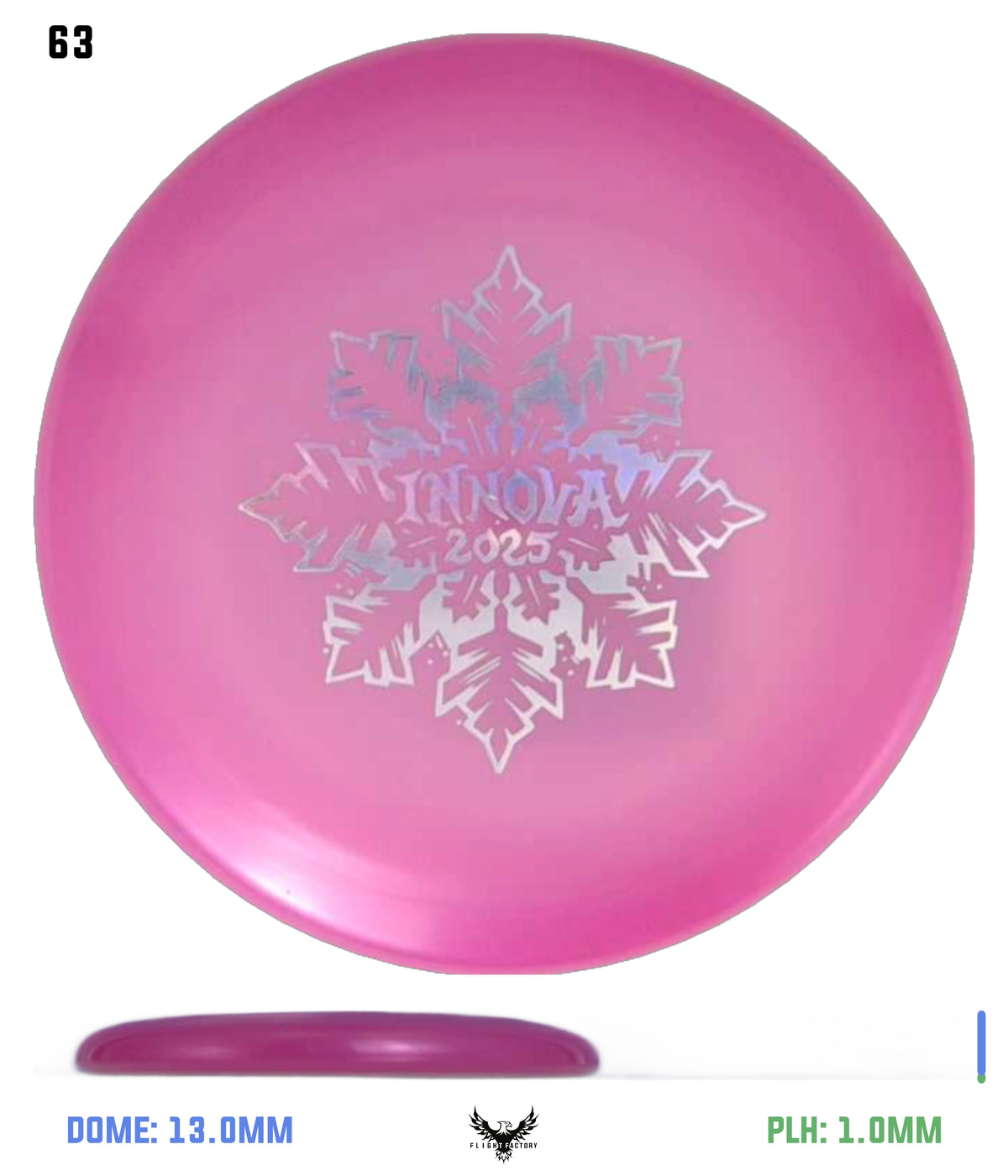 Innova Limited Edition 2025 Holiday Snowflake Luster Champion Mini Marker Disc