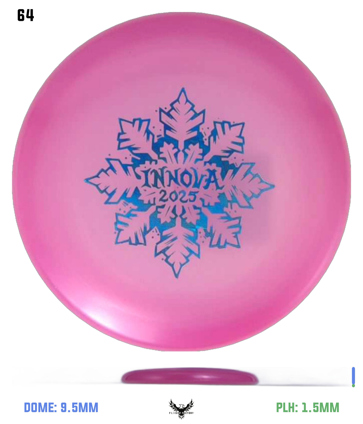 Innova Limited Edition 2025 Holiday Snowflake Luster Champion Mini Marker Disc