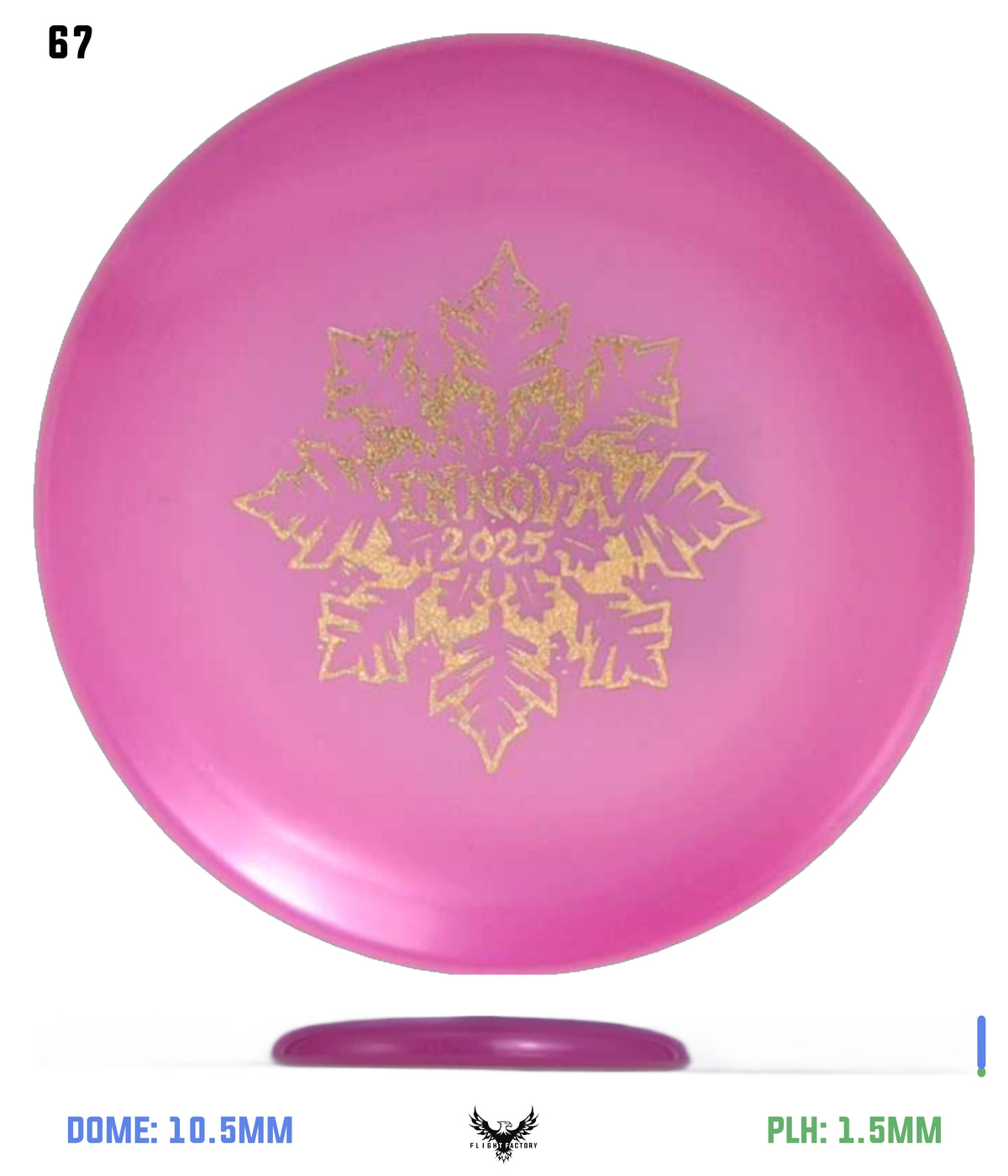 Innova Limited Edition 2025 Holiday Snowflake Luster Champion Mini Marker Disc