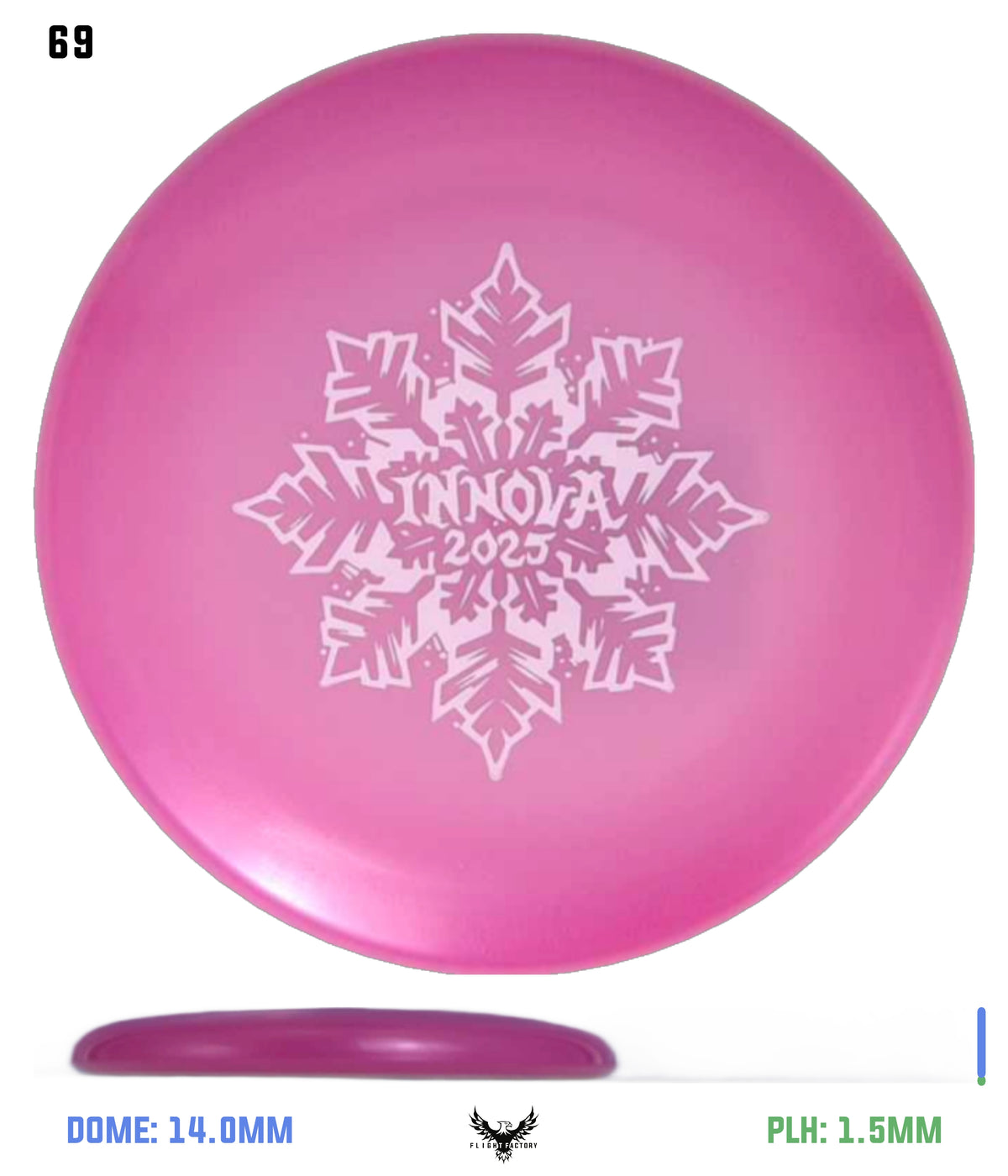 Innova Limited Edition 2025 Holiday Snowflake Luster Champion Mini Marker Disc