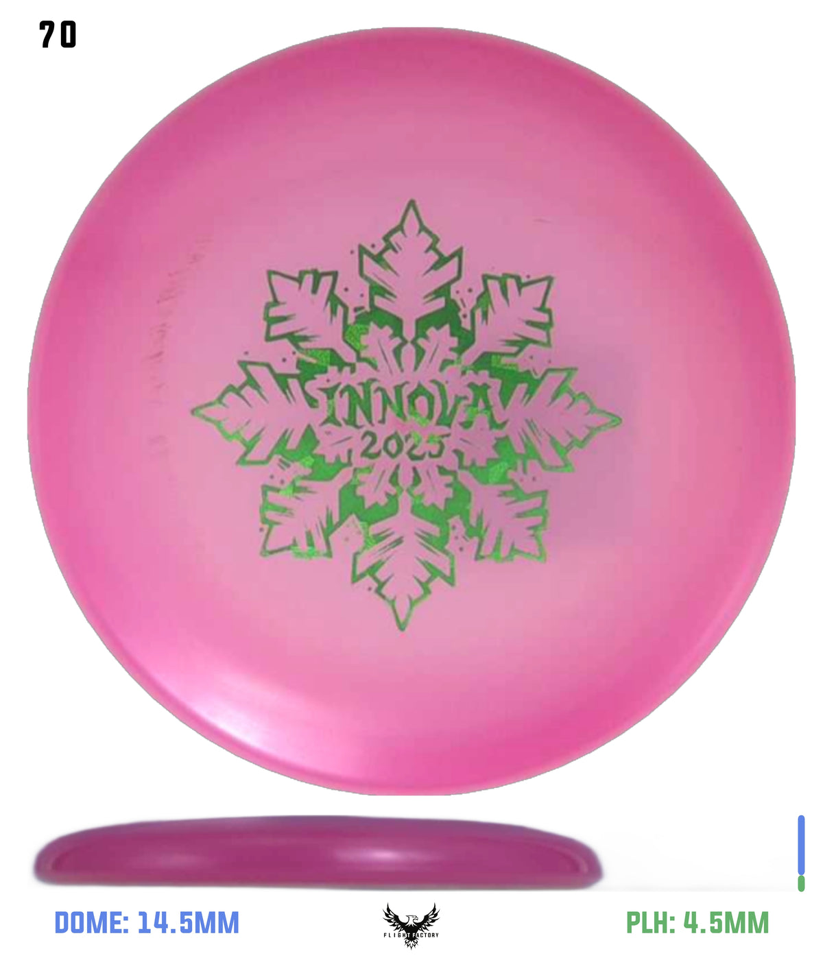 Innova Limited Edition 2025 Holiday Snowflake Luster Champion Mini Marker Disc