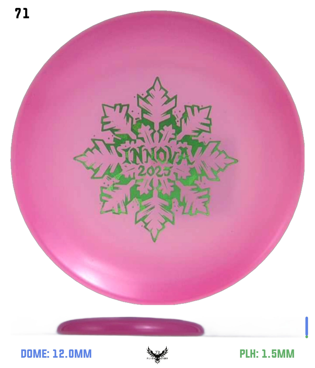 Innova Limited Edition 2025 Holiday Snowflake Luster Champion Mini Marker Disc