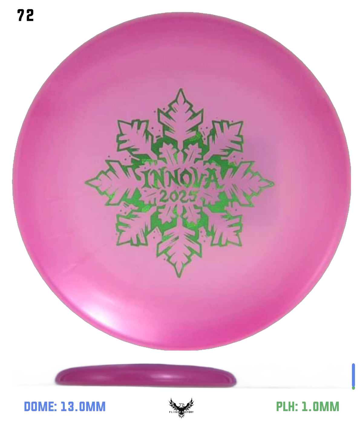 Innova Limited Edition 2025 Holiday Snowflake Luster Champion Mini Marker Disc