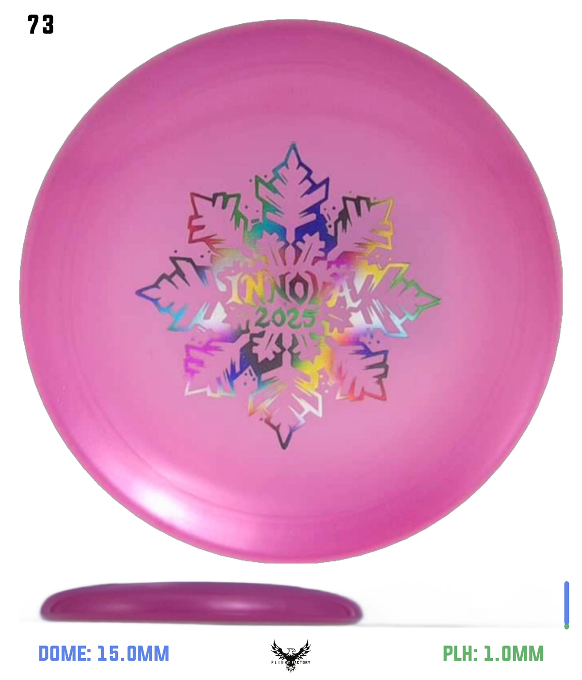 Innova Limited Edition 2025 Holiday Snowflake Luster Champion Mini Marker Disc
