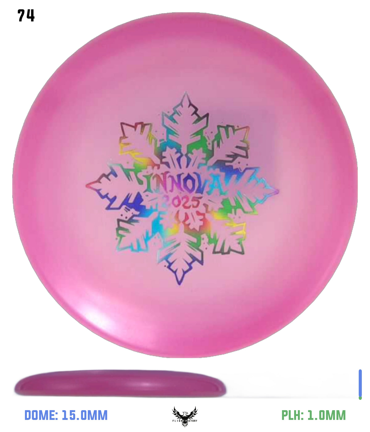 Innova Limited Edition 2025 Holiday Snowflake Luster Champion Mini Marker Disc