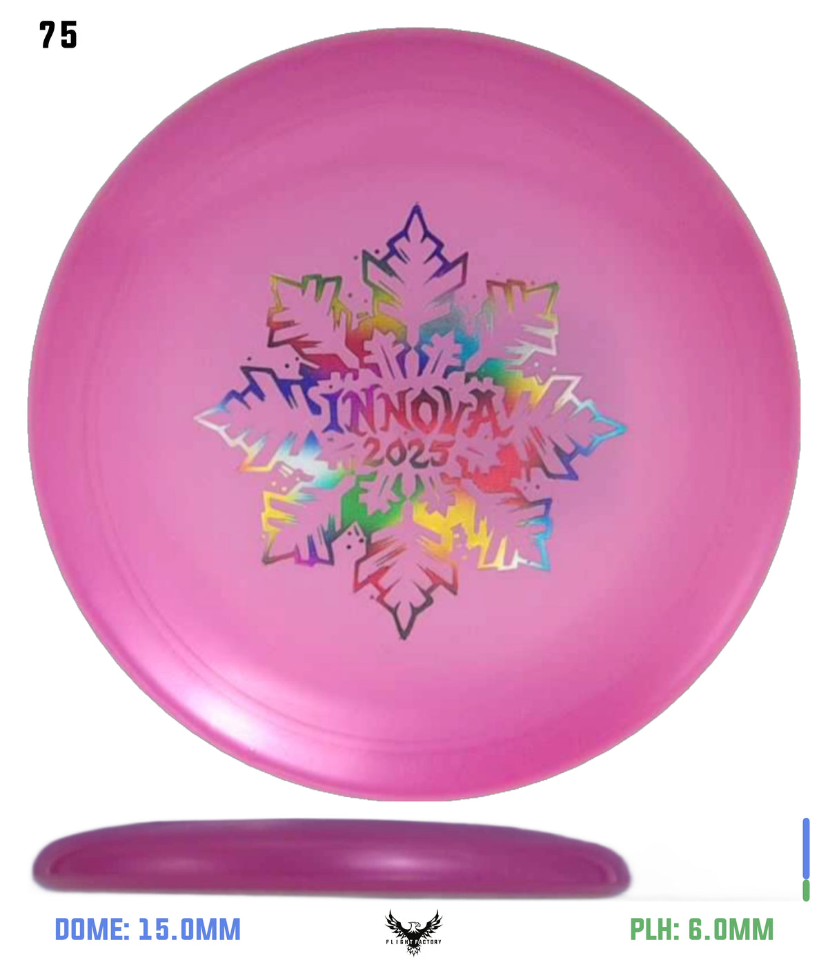 Innova Limited Edition 2025 Holiday Snowflake Luster Champion Mini Marker Disc
