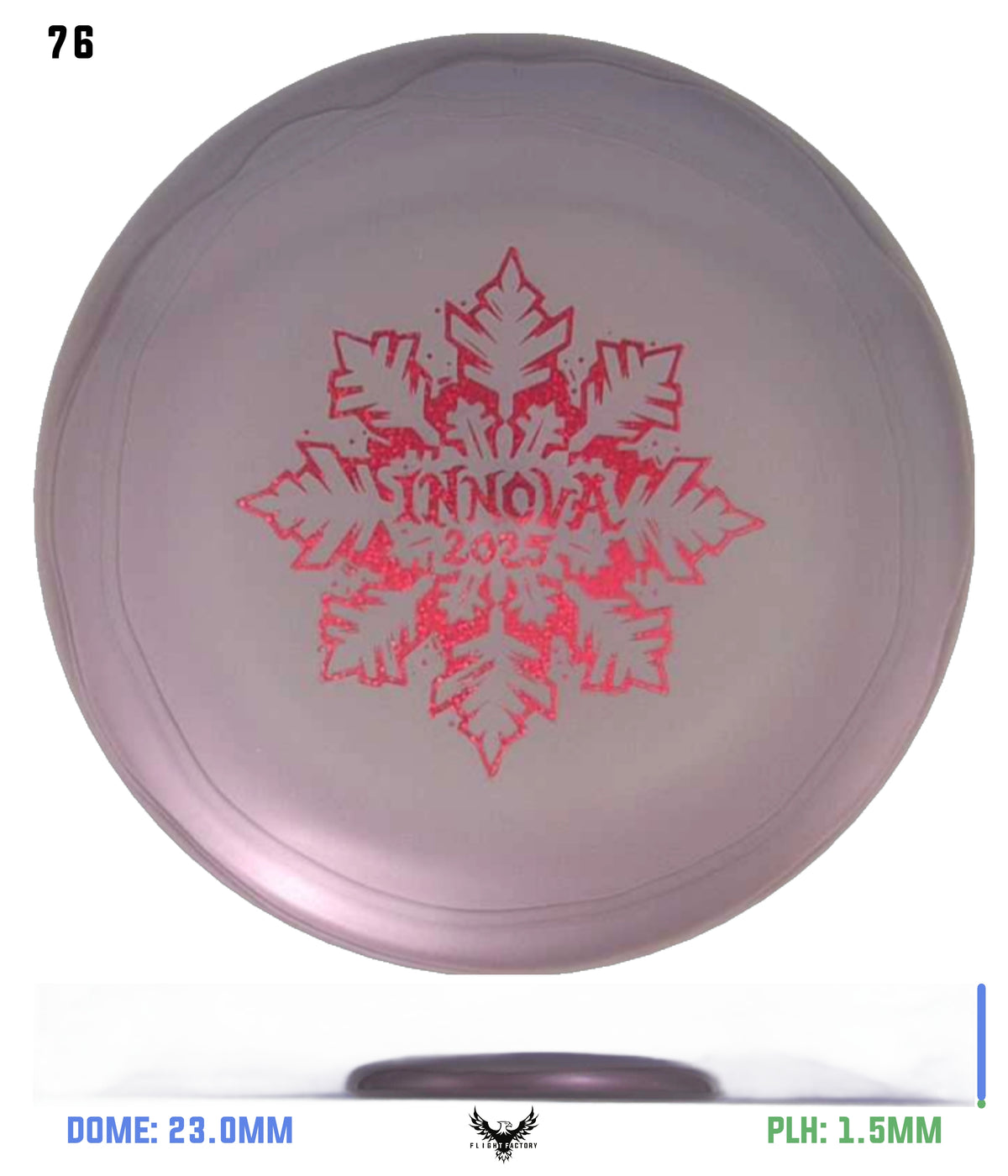 Innova Limited Edition 2025 Holiday Snowflake Luster Champion Mini Marker Disc