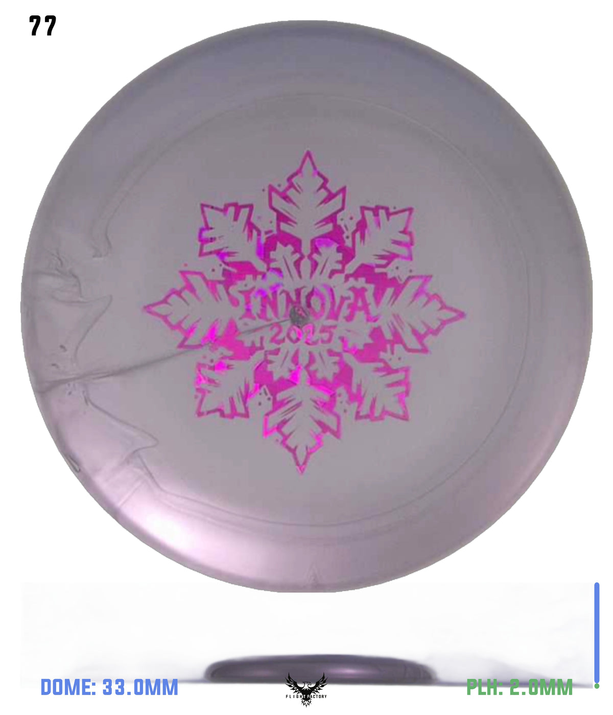 Innova Limited Edition 2025 Holiday Snowflake Luster Champion Mini Marker Disc