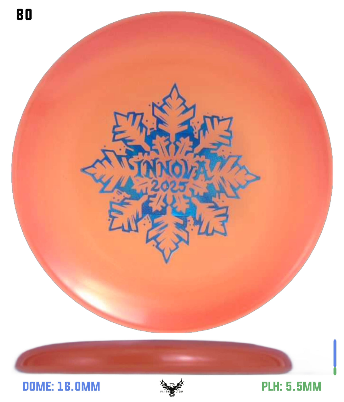 Innova Limited Edition 2025 Holiday Snowflake Luster Champion Mini Marker Disc