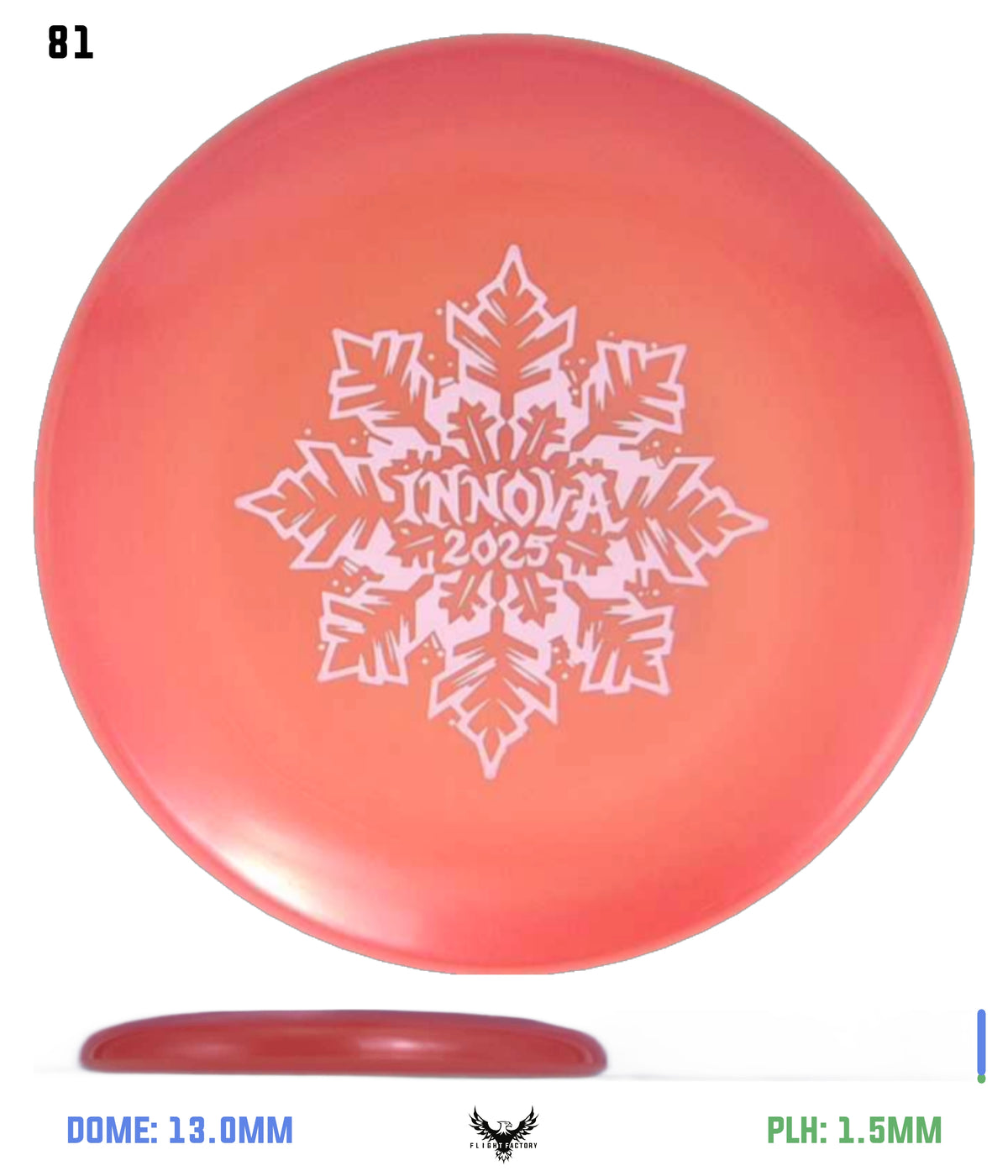 Innova Limited Edition 2025 Holiday Snowflake Luster Champion Mini Marker Disc