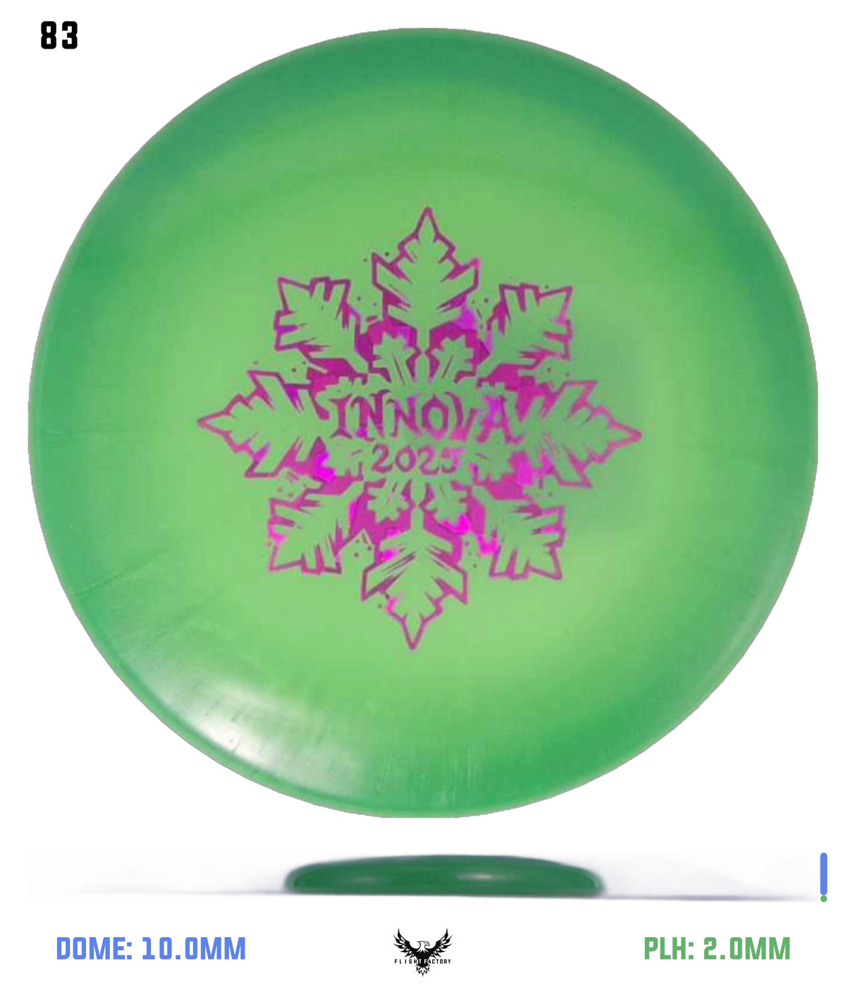 Innova Limited Edition 2025 Holiday Snowflake Luster Champion Mini Marker Disc