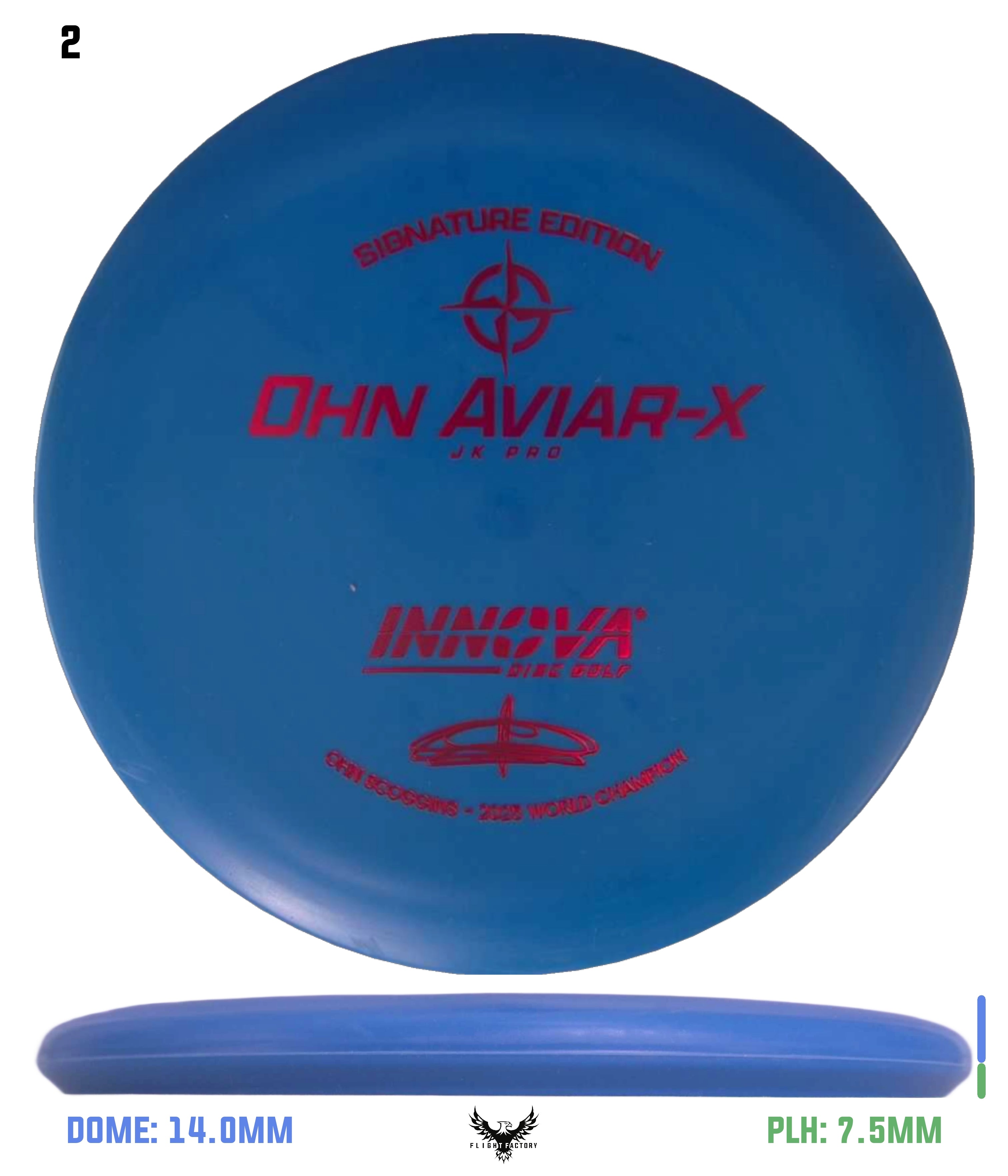 Innova Ohn Aviar-X - Ohn Scoggins 2025 World Champion - Flight