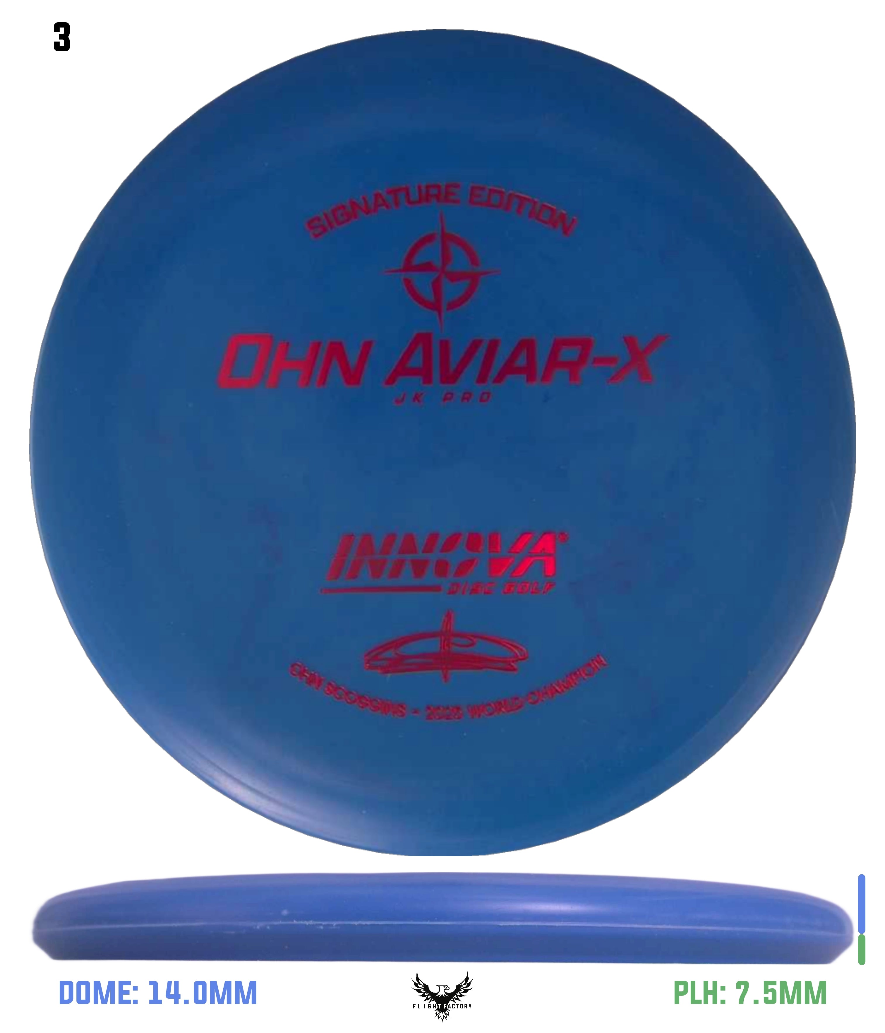 Innova Ohn Aviar-X - Ohn Scoggins 2025 World Champion - Flight