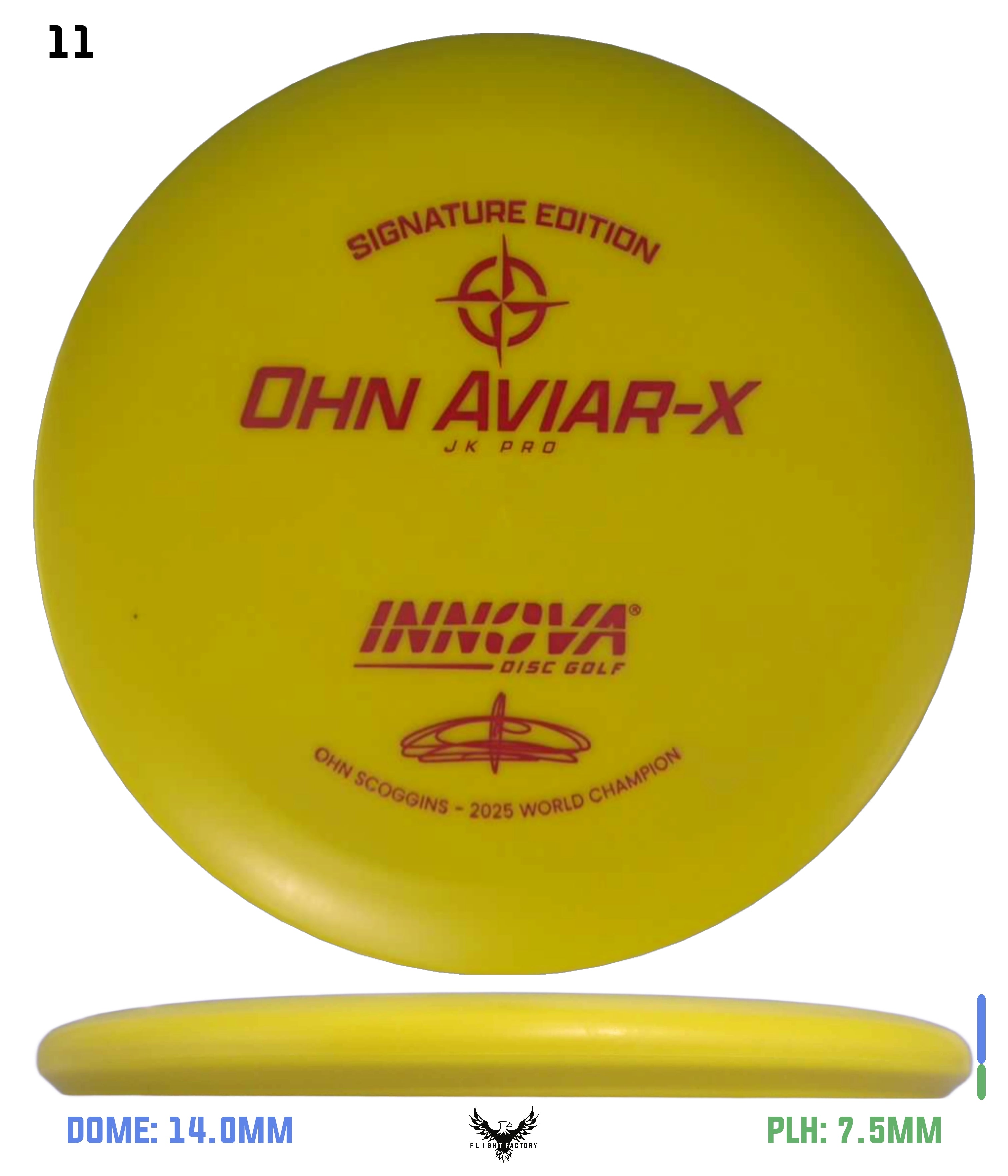 Innova Ohn Aviar-X - Ohn Scoggins 2025 World Champion - Flight