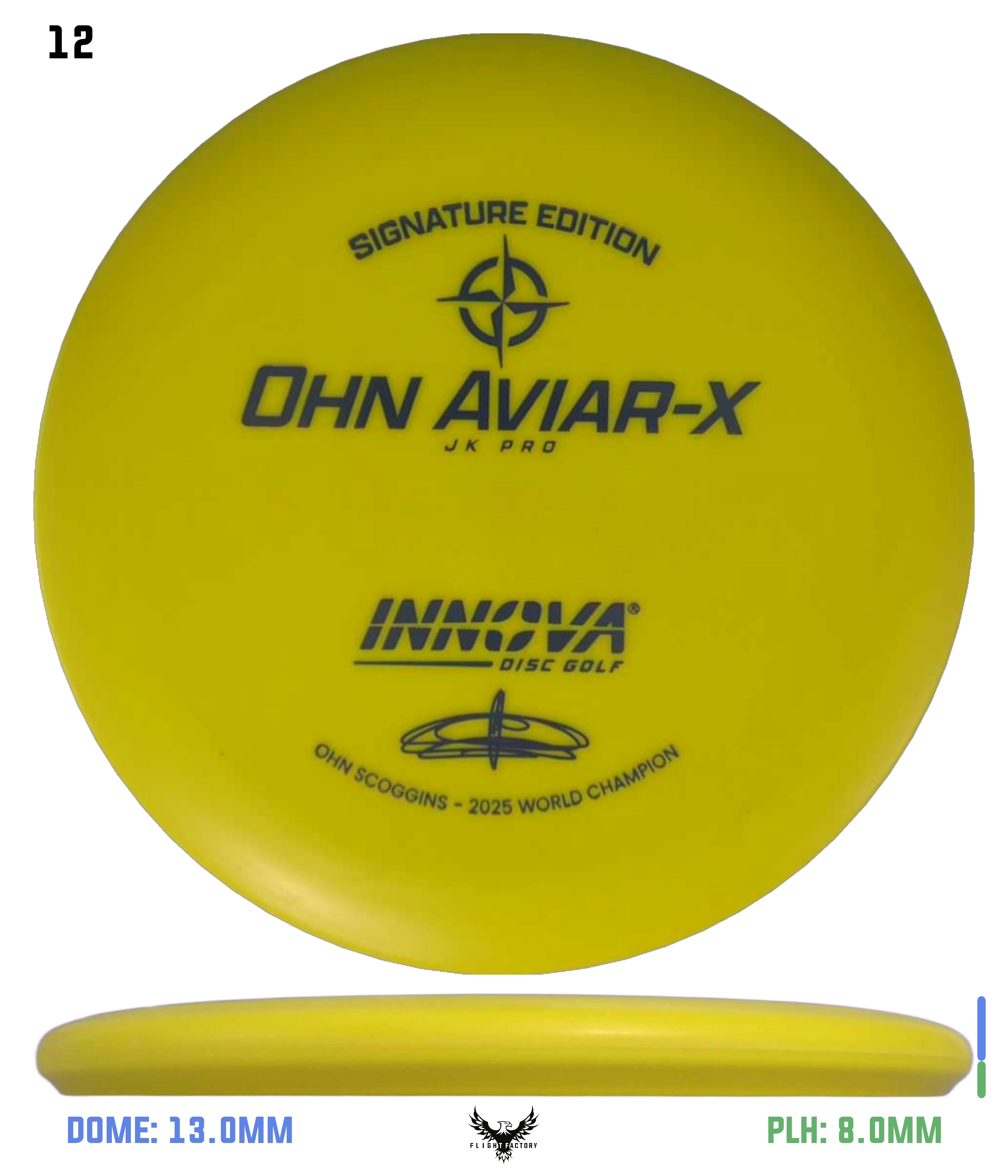 Innova Ohn Aviar-X - Ohn Scoggins 2025 World Champion - Flight