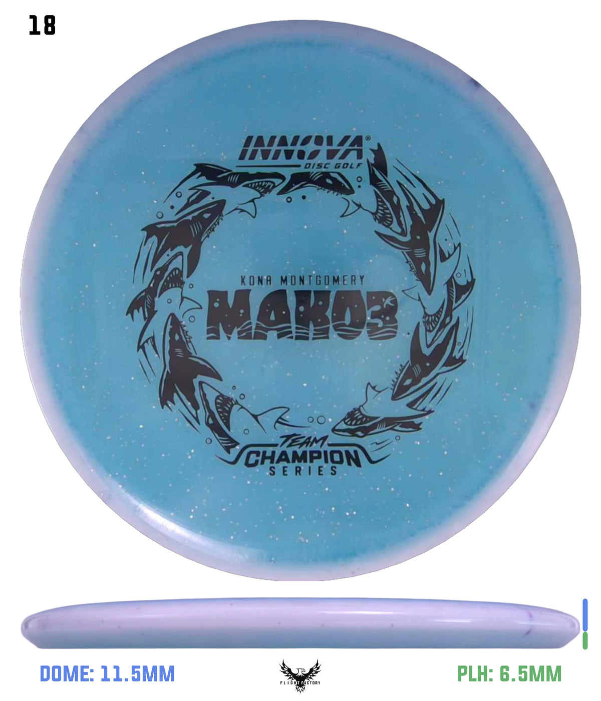 Innova Metal Flake Halo Champion Mako3 - Kona Montgomery 2026 Tour Series