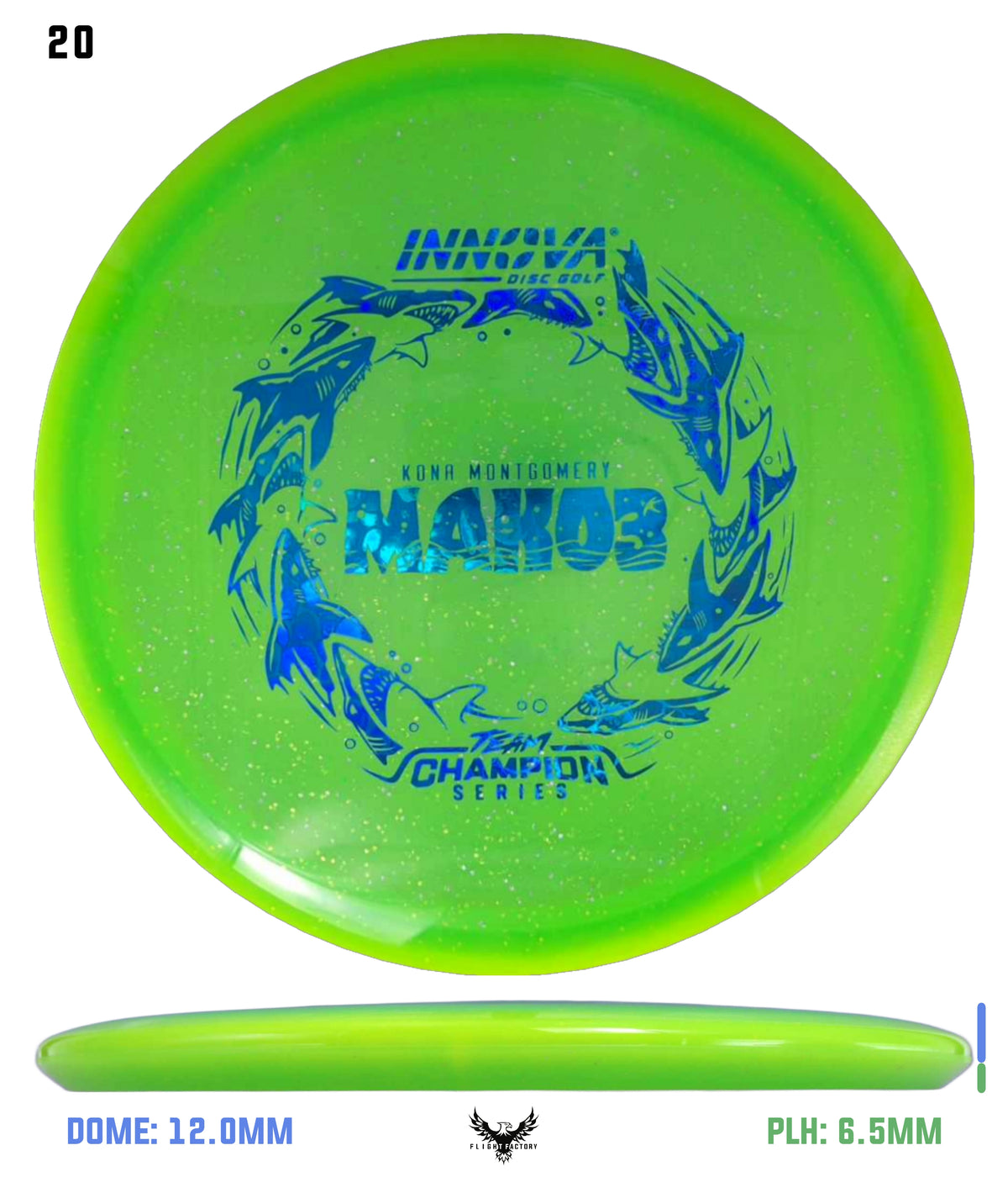 Innova Metal Flake Halo Champion Mako3 - Kona Montgomery 2026 Tour Series