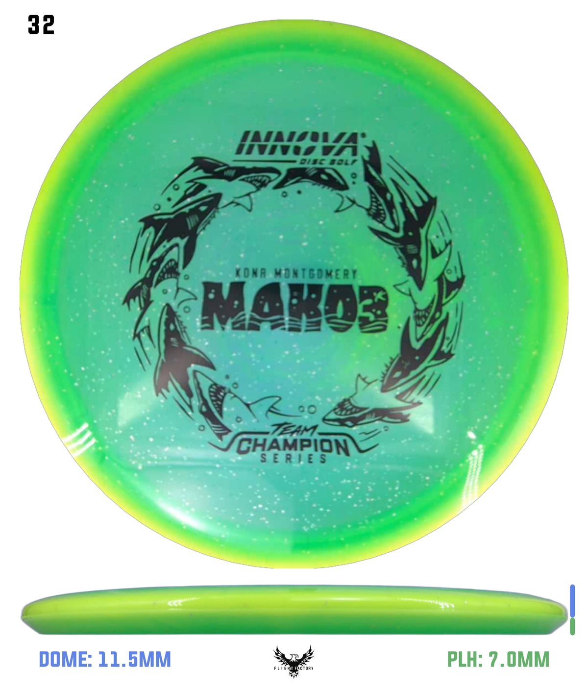 Innova Metal Flake Halo Champion Mako3 - Kona Montgomery 2026 Tour Series