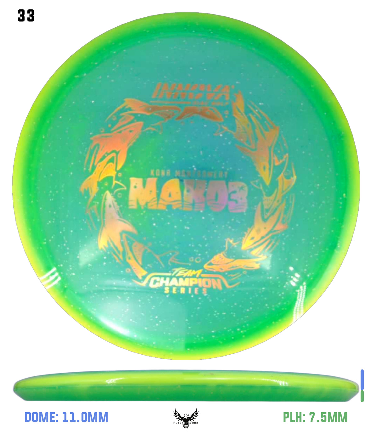 Innova Metal Flake Halo Champion Mako3 - Kona Montgomery 2026 Tour Series