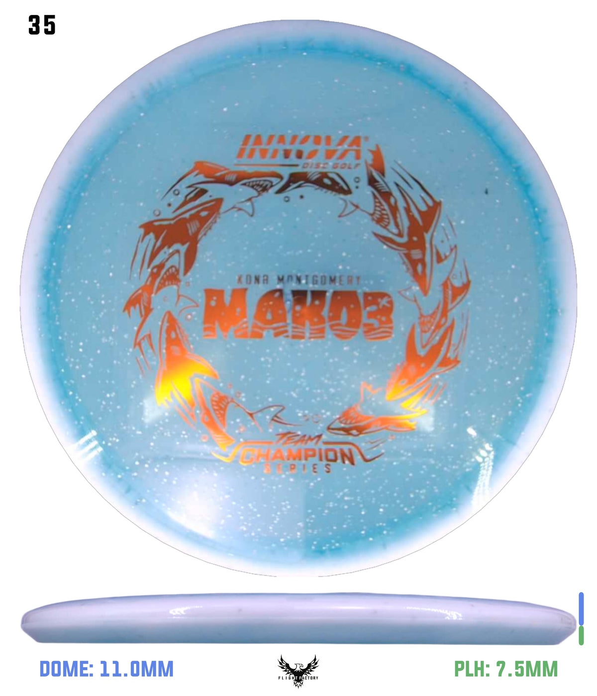 Innova Metal Flake Halo Champion Mako3 - Kona Montgomery 2026 Tour Series