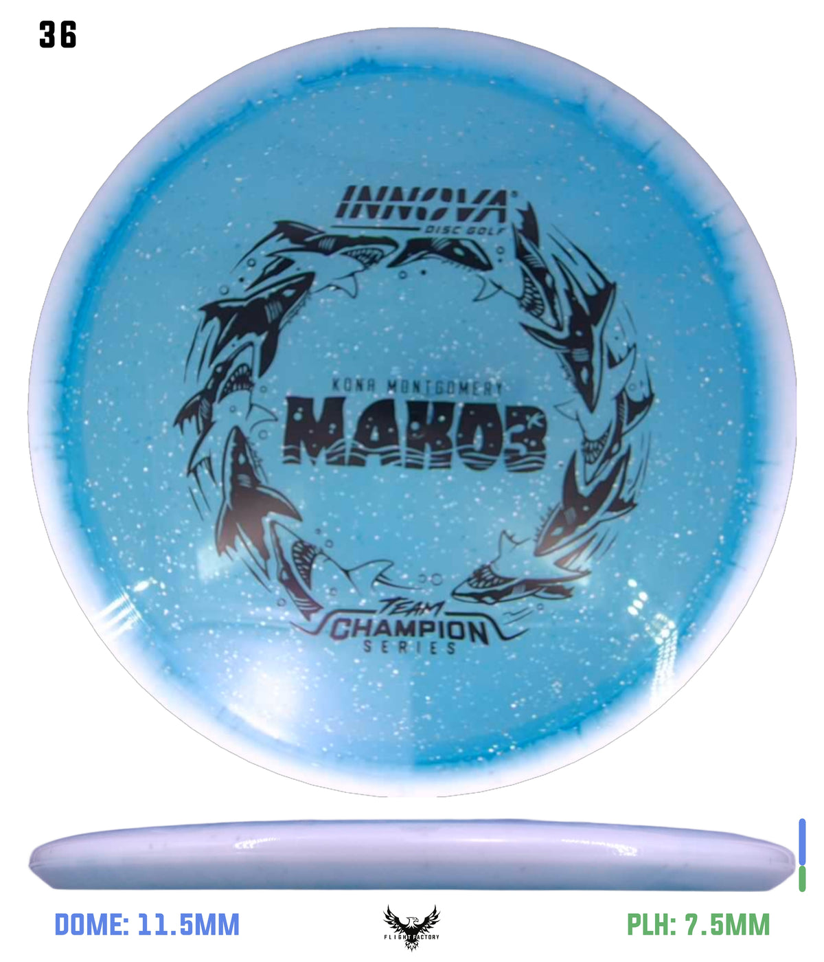 Innova Metal Flake Halo Champion Mako3 - Kona Montgomery 2026 Tour Series