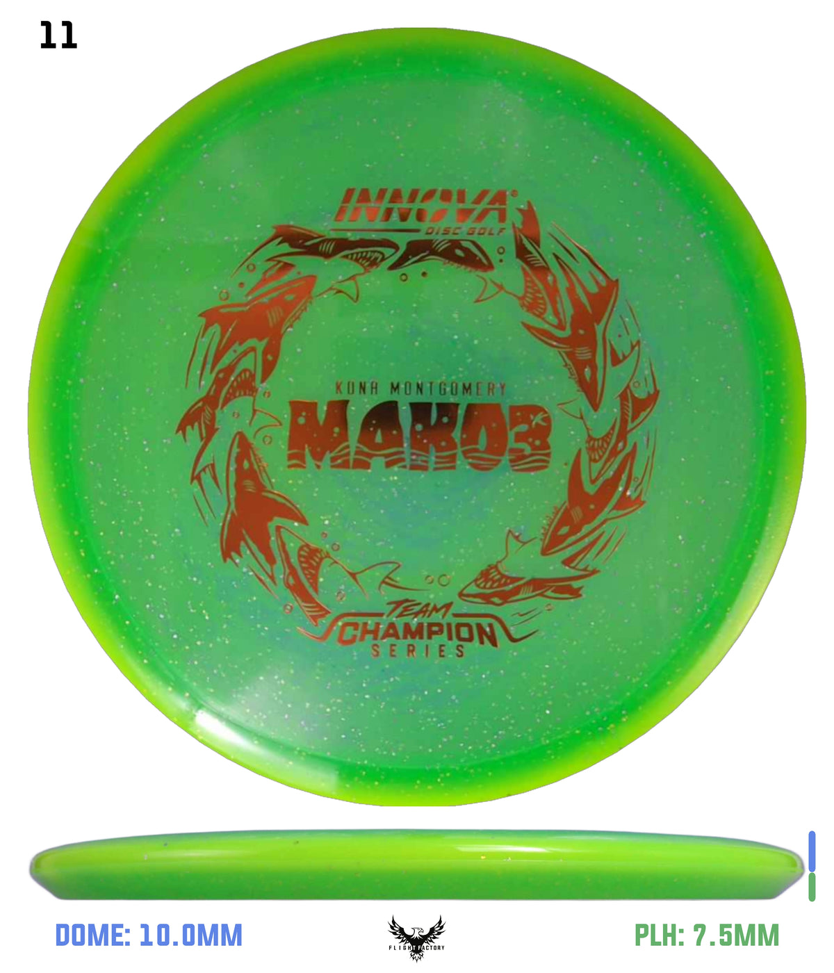 Innova Metal Flake Halo Champion Mako3 - Kona Montgomery 2026 Tour Series