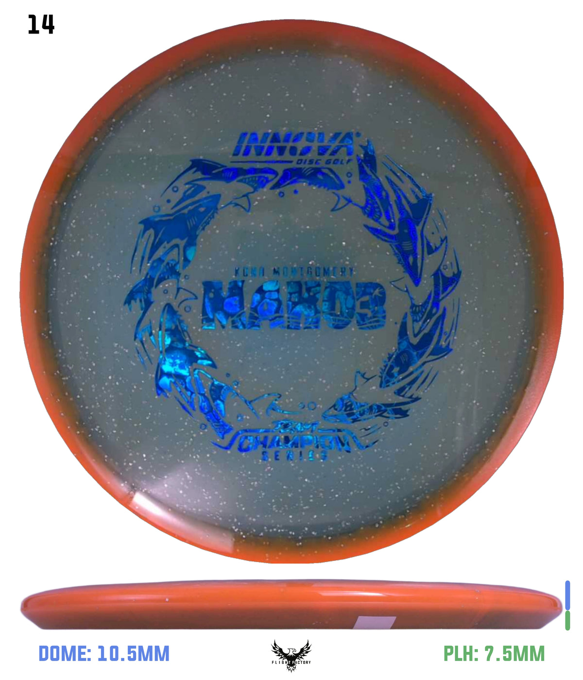 Innova Metal Flake Halo Champion Mako3 - Kona Montgomery 2026 Tour Series