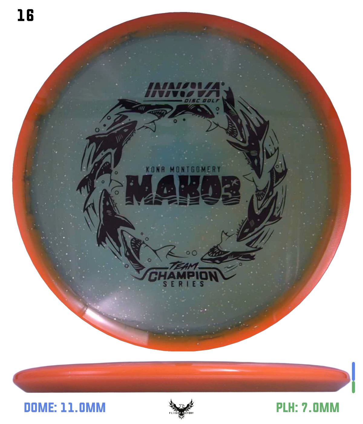 Innova Metal Flake Halo Champion Mako3 - Kona Montgomery 2026 Tour Series