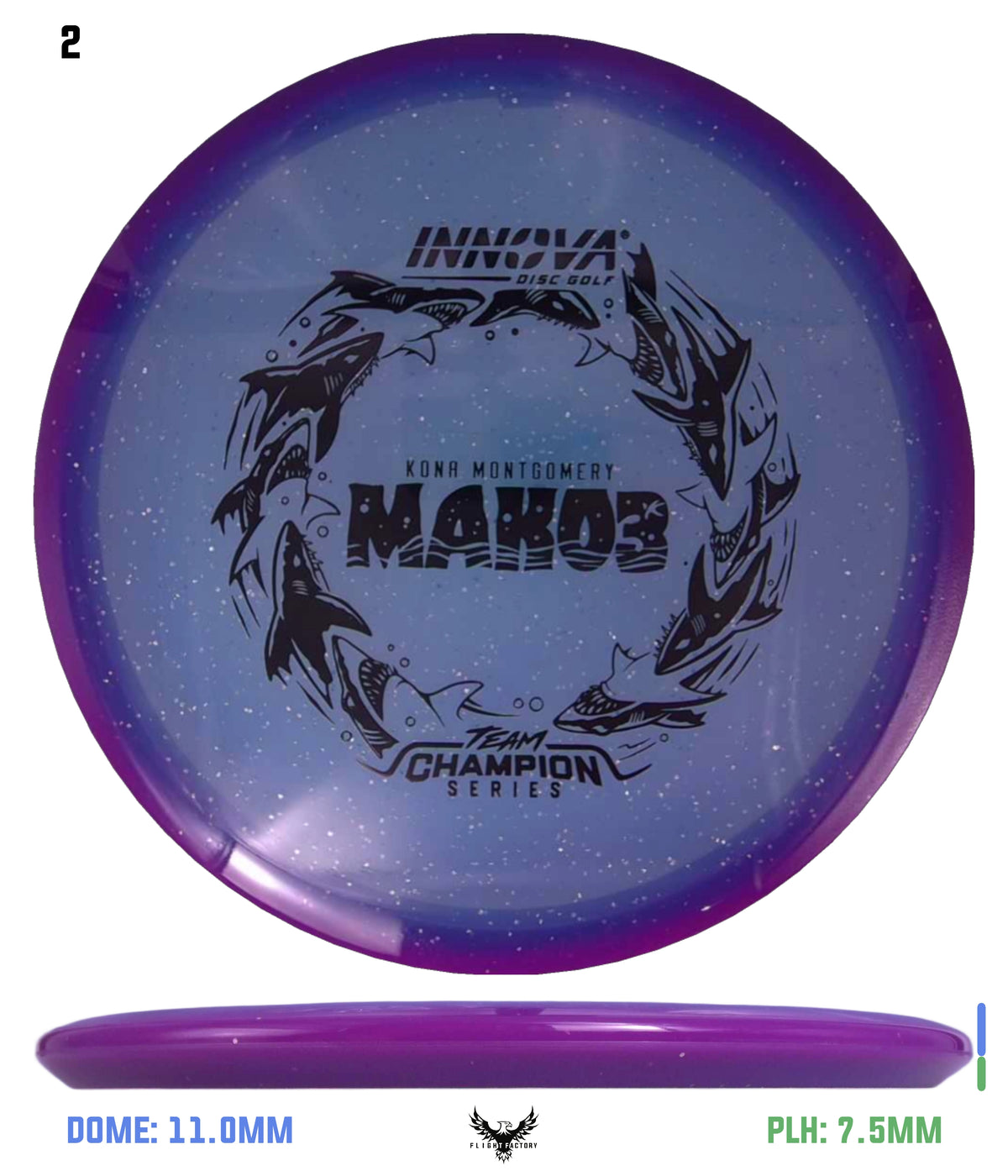 Innova Metal Flake Halo Champion Mako3 - Kona Montgomery 2026 Tour Series