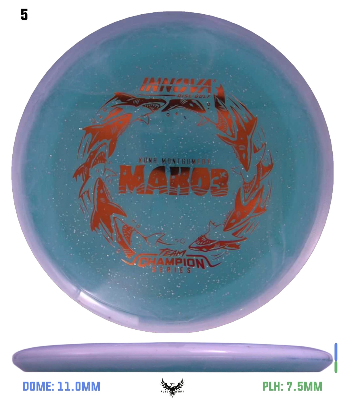Innova Metal Flake Halo Champion Mako3 - Kona Montgomery 2026 Tour Series