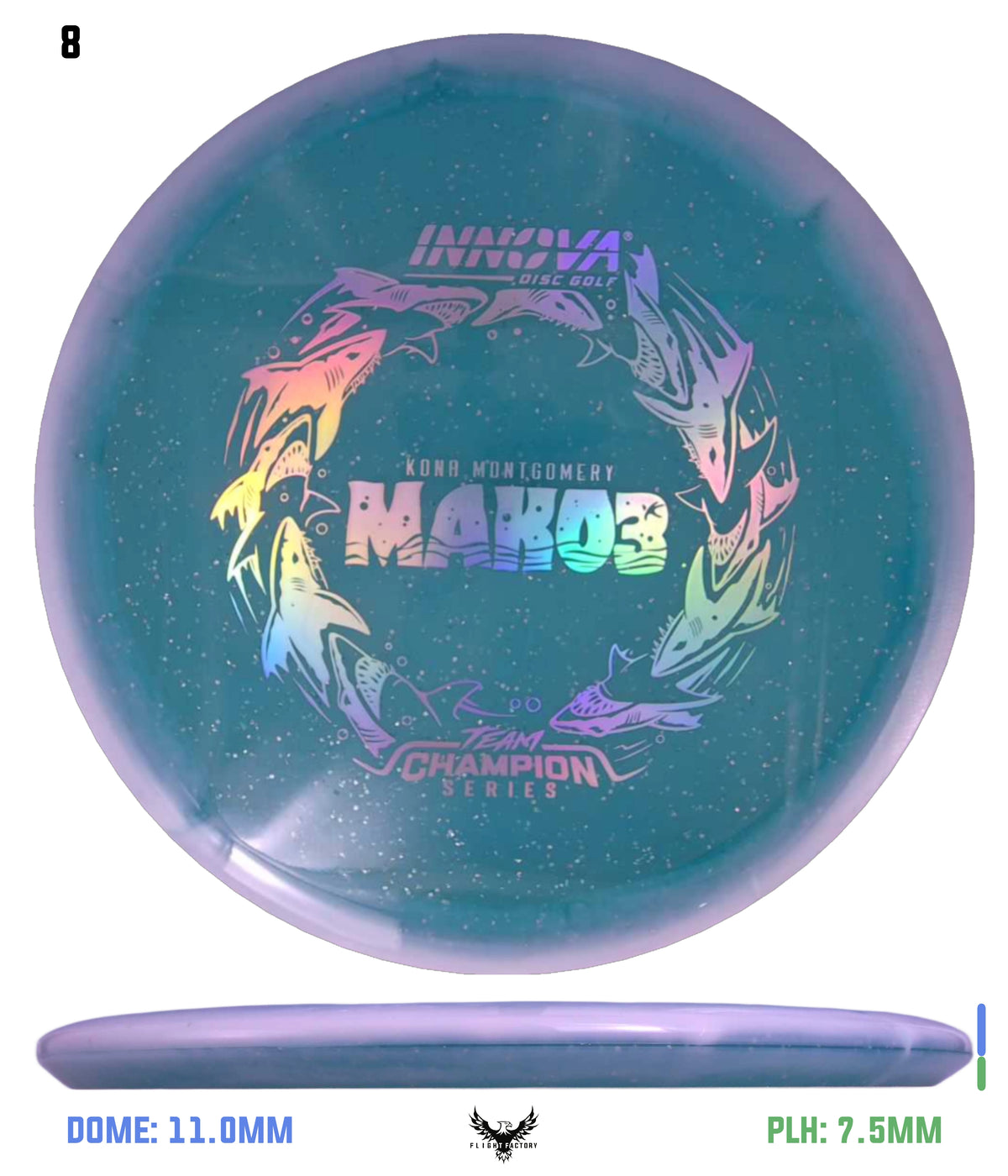 Innova Metal Flake Halo Champion Mako3 - Kona Montgomery 2026 Tour Series