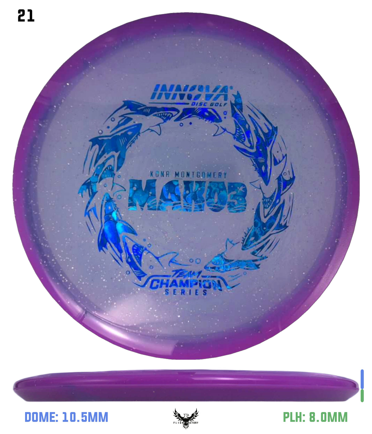 Innova Metal Flake Halo Champion Mako3 - Kona Montgomery 2026 Tour Series