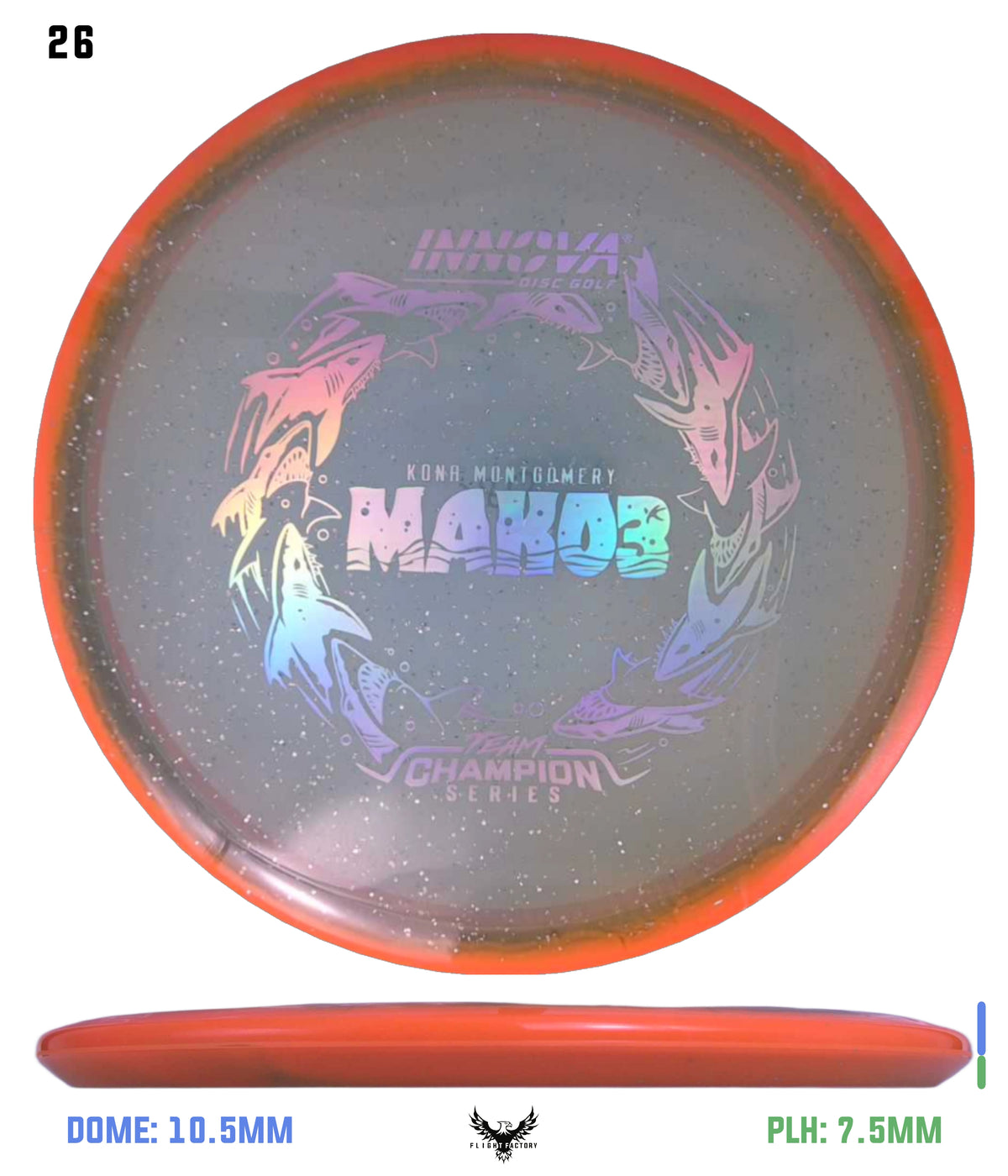 Innova Metal Flake Halo Champion Mako3 - Kona Montgomery 2026 Tour Series