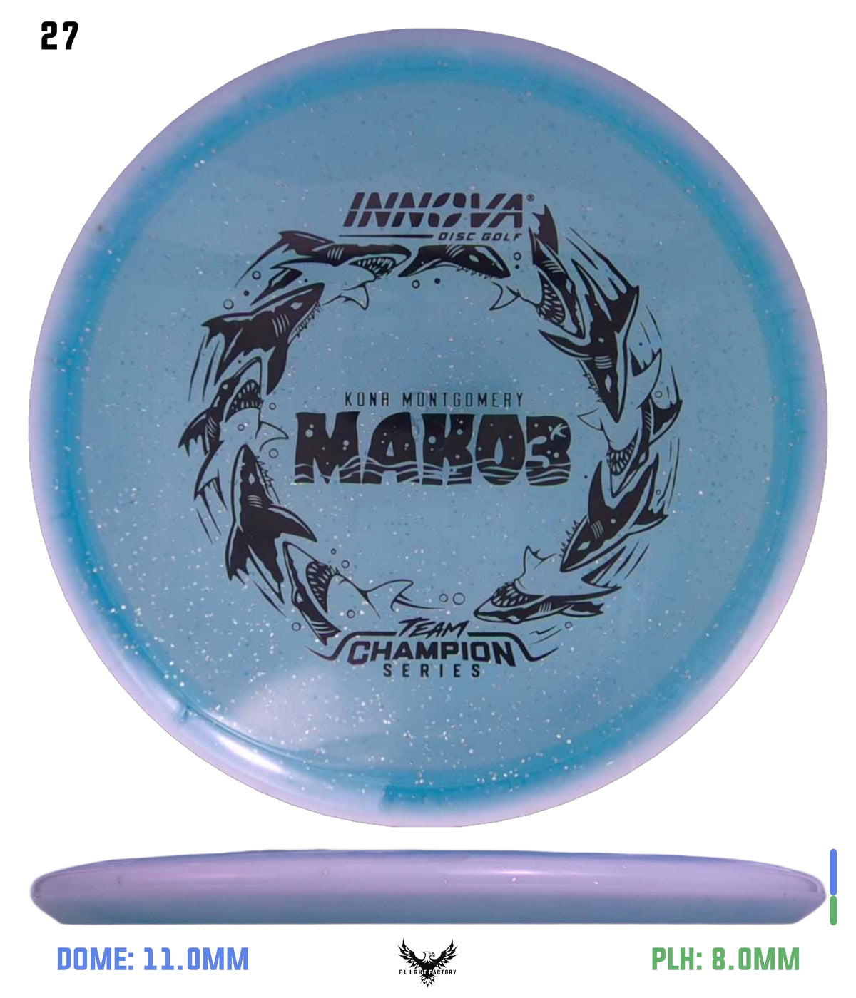 Innova Metal Flake Halo Champion Mako3 - Kona Montgomery 2026 Tour Series