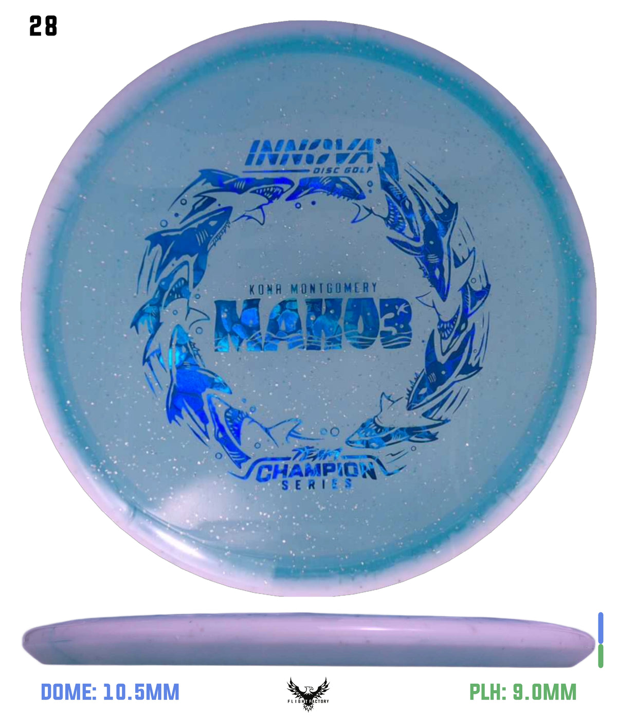 Innova Metal Flake Halo Champion Mako3 - Kona Montgomery 2026 Tour Series
