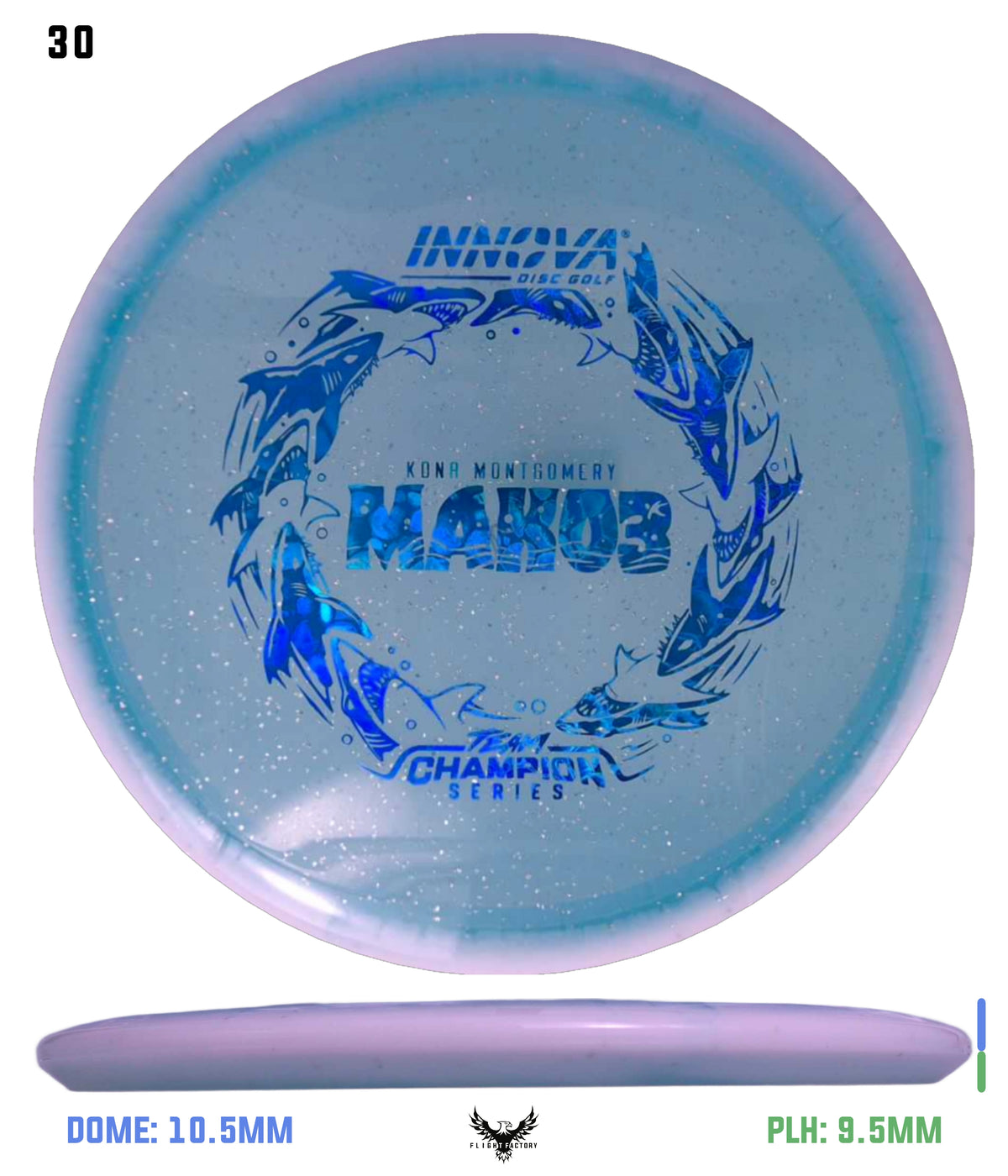 Innova Metal Flake Halo Champion Mako3 - Kona Montgomery 2026 Tour Series