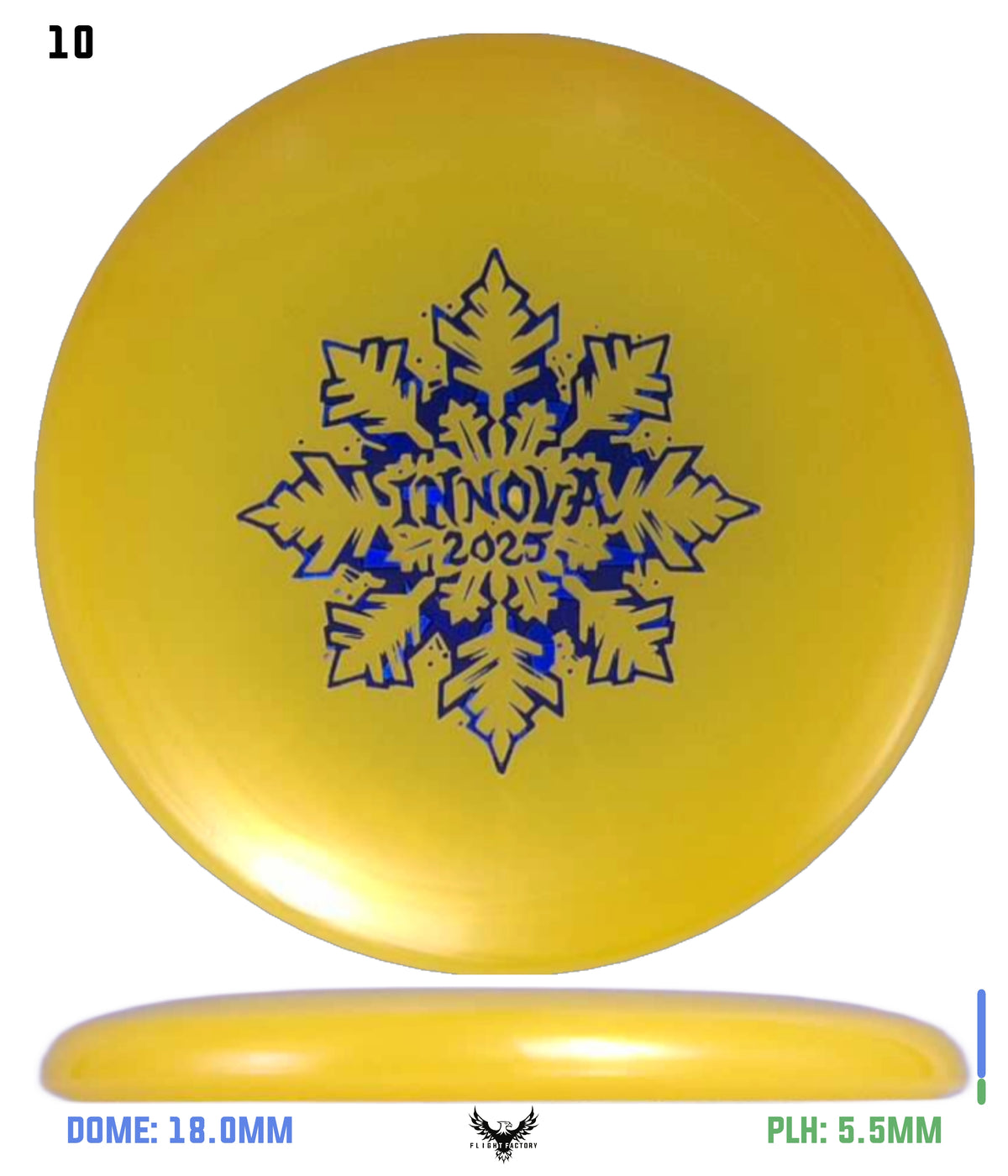 Innova Limited Edition 2025 Holiday Snowflake Luster Champion Mini Marker Disc