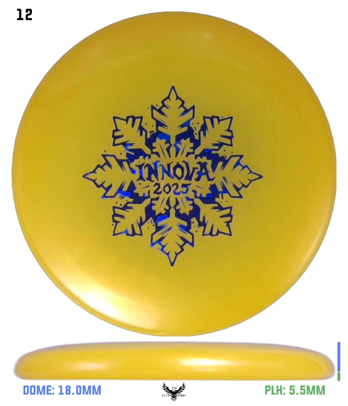 Innova Limited Edition 2025 Holiday Snowflake Luster Champion Mini Marker Disc